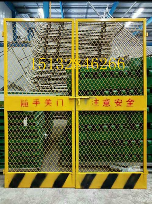 常规现货施工电梯门【施工直梯防护安全门】工地楼层升降机安全门