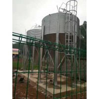 养殖镀锌板料塔 养殖专用料塔 散装饲料塔