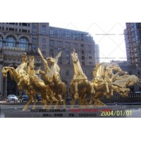 铜马制作-动物雕塑铸造-厂家文禄