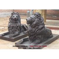 厂家定做_铜门狮_动物雕塑铸造_文禄