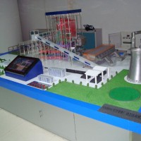 长沙浏阳火力发电厂模型 锅炉模型 汽轮机模型专业制作