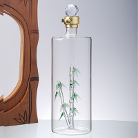 高硼硅玻璃酒瓶手工艺直管玻璃空酒瓶私人订制