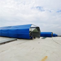 日鑫菱形开敞式通风天窗厂家 青州消防联动通风天窗价格
